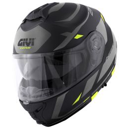 Casco Modulare GIVI X21 Evo Number Nero Opaco Titanio Giallo