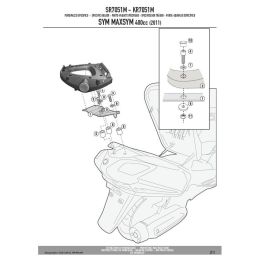 Portapacchi Monolock GIVI SR7051M con piastra