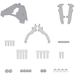 GIVI SRA5127 Monokey rear rack anodized aluminum with plate