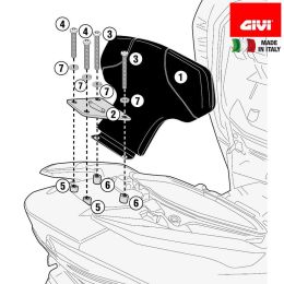 GIVI TB3115 dossier pour SUZUKI Burgman 400