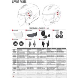 GIVI SPARE PART Z248563R - COMPLETE INNER LINING WITH CHEEK PADS