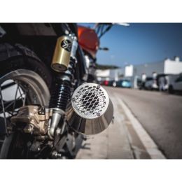 GPR genehmigter Ultrakone Auspuff-Endtopf aus Edelstahl für BMW R 90 GS Café Racer