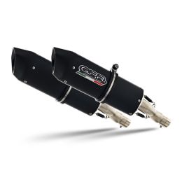 GPR Slip-On Auspuffanlagen Furore Schwarz Genehmigt für Suzuki GSX-R 1000 K7