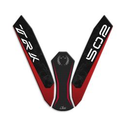 ADESIVO 3D PARAFANGO IRIDEA DESIGN CARBON ROSSO