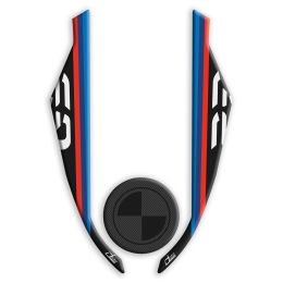 Adesivo 3D parafango IRIDEA DESIGN nero rosso blu