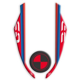 Adesivo 3D parafango IRIDEA DESIGN rosso blu