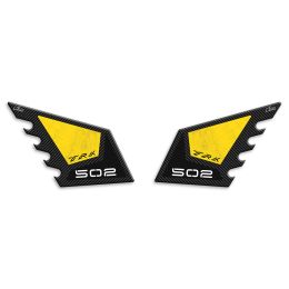 ADESIVI 3D LATO SERBATOIO IRIDEA DESIGN CARBON GIALLO
