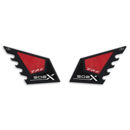 ADESIVI 3D LATO SERBATOIO IRIDEA DESIGN CARBON ROSSO