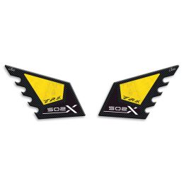 ADESIVI 3D LATO SERBATOIO IRIDEA DESIGN CARBON GIALLO