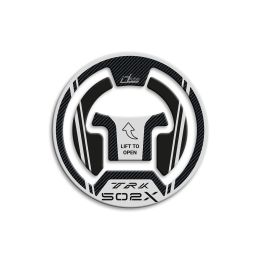 3D tank cap sticker IRIDEA DESIGN carbon grey