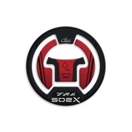 3D tank cap sticker IRIDEA DESIGN carbon red