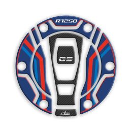 3D tank cap sticker IRIDEA DESIGN blue red