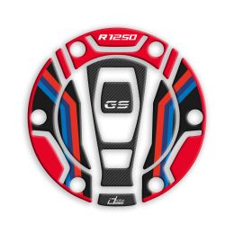 3D tank cap sticker IRIDEA DESIGN red blue