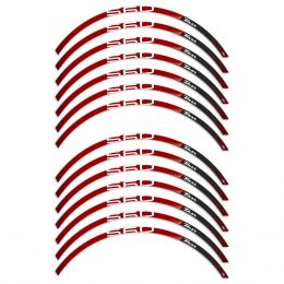 Wheel rim stickers IRIDEA DESIGN red