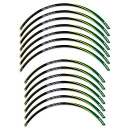 Wheel rim stickers IRIDEA DESIGN green yellow