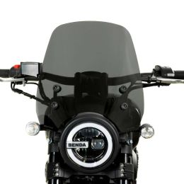 Kit cupolino alto ISOTTA fumè scuro spesso per KEEWAY V302c con attacchi