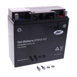 JMP 51913-21 Vorge ladene Gelbatterie 12V 22Ah