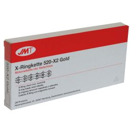 JMT X-RING 520 X2 ORO 112 CATENA E RIVETTO