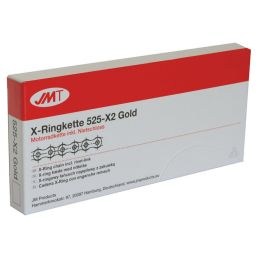 Catena JMT X-Ring X2 aperta 110 maglie 525 oro chiusura rivetto