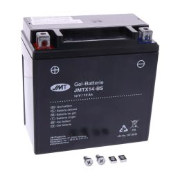Batteria gel precaricata JMT YTX14-BS 12V 12Ah