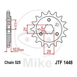 Ritzel 15Z Teilung525 Suzuki DR 650 SE SP46B