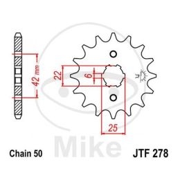 Ritzel 15Z Teilung530 Honda CB 250 K CB250