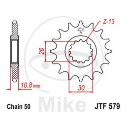 Ritzel 15Z Teilung530 Yamaha YZF-R1 1000 RN011, RN012, RN041, RN042, RN091, RN