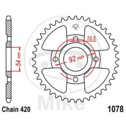 Couronne moto JT JTR1078.47