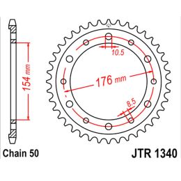 Couronne moto JT JTR1340.44