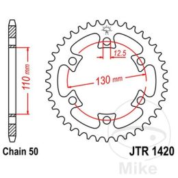 HINTER KETTENRAD JT JTR1420.40 530 Z40