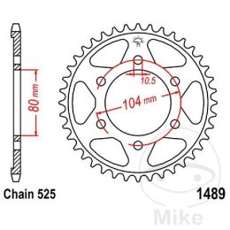 Motorrad hinter kettenrad JT JTR1489.44