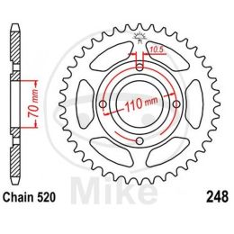 COURONNE MOTO JT JTR248.44
