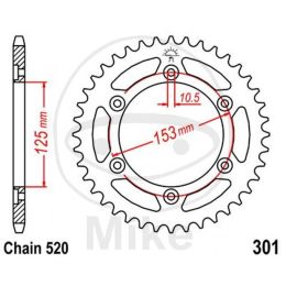 Couronne moto JT JTR301.45