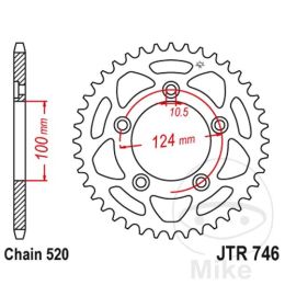 Motorrad hinter kettenrad JT JTR746.43