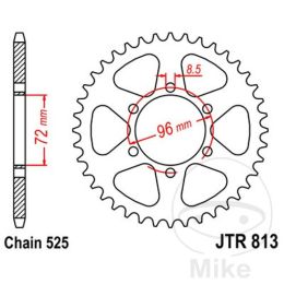 Motorrad hinter kettenrad JT JTR813.39