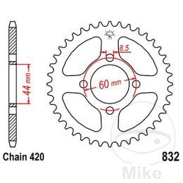 JT JTR832.39 Motorcycle rear sprocket