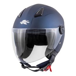 Casque demi-jet KAPPA KV28 Evo Join Basic bleu foncé mat
