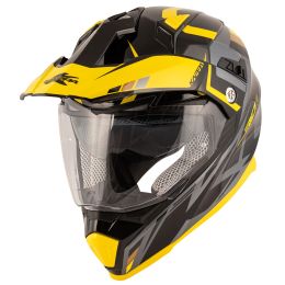 Casco Enduro Dual Road KAPPA KV30 Evo Grayer Nero Titanio Giallo