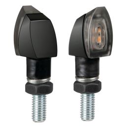 Frecce Lampa moto Volt LED Nero omologate luce arancio,cavi connettori rapidi