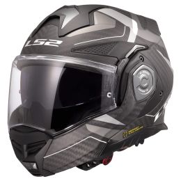 Casco Modulare Reversibile LS2 FF901 ADVANT-X CARBON Horizon Argento Grigio