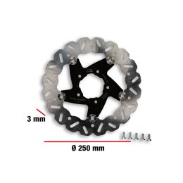 Malossi WHOOP DISC Disque de frein D 250 épaisseur 3 mm pour kit de fourche F32S F37R