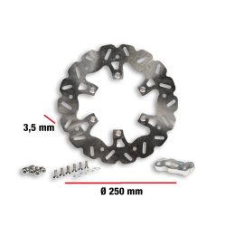 Disco freno Malossi WHOOP D. 250 maggiorato con supporto pinza forcella originale