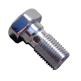 M10X1 Chrome Banjo Single Brake Pipe Bolt