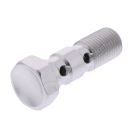 M10X1 Silver Banjo Double Brake Tube Bolt