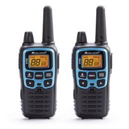 Coppia Walkie Talkie MIDLAND XT60 Nero Blu con Caricabatterie da tavolo