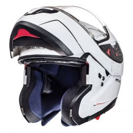 Casque Modulable MT Helmets Atom SV Solid A0 Blanc Brillant