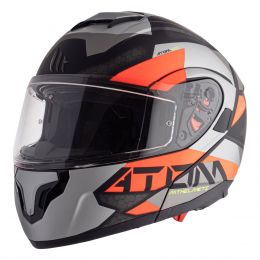 Modular Helm MT Helmets Atom SV W17 A5 Schwarz Grau Rot Matt