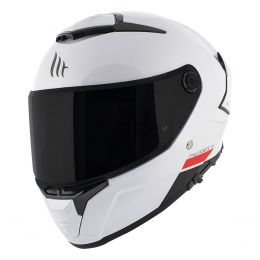 Full Face Helmet MT Helmets Thunder 4 SV Solid A0 White Gloss