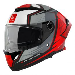 Full Face Helmet MT Helmets Thunder 4 SV Pental B5 Black Gray Red Matt