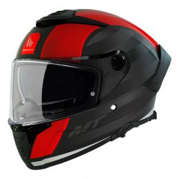 Integralhelm MT Helmets Thunder 4 SV Threads B5 Schwarz Rot Matt